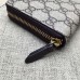 Gucci zip around wallet with embroidered face 431392 black