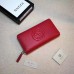 GUCCI SOHO WALLET 308004 IN GRAINED LEATHER red