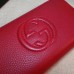 GUCCI SOHO WALLET 308004 IN GRAINED LEATHER red