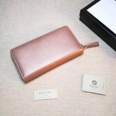 GUCCI SOHO WALLET 308004 IN GRAINED LEATHER pink gold