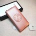 GUCCI SOHO WALLET 308004 IN GRAINED LEATHER pink gold