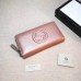 GUCCI SOHO WALLET 308004 IN GRAINED LEATHER pink gold