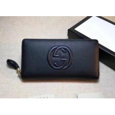 GUCCI SOHO WALLET 308004 IN GRAINED LEATHER black