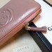 GUCCI SOHO WALLET 308004 IN GRAINED LEATHER pink