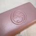 GUCCI SOHO WALLET 308004 IN GRAINED LEATHER pink