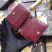 Gucci Zumi Grainy Leather Card Case Wallet 570660 Burgundy 2019