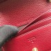 Gucci Zumi Grainy Leather Card Case Wallet 570660 Burgundy 2019