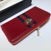 Gucci Vintage Web Rajah Zip Around Wallet 573791 Leather Red