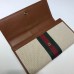 Gucci Vintage Web Rajah Continental Wallet 573789 Canvas Beige 2019