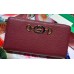 Gucci Zumi Grainy Leather Zip Around Wallet 570661 Burgundy 2019