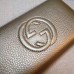 GUCCI SOHO WALLET 308004 IN GRAINED LEATHER metallic gold