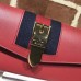 Gucci Web Sylvie Leather Continental Wallet 476084 Red 2017