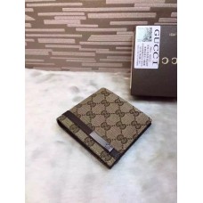 Gucci metal bar original GG bi-fold wallet 233100