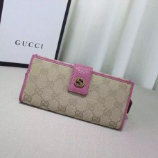 Gucci miss GG original GG canvas continental wallet 337335 light purple