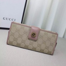 Gucci miss GG original GG canvas continental wallet 337335 light pink