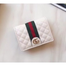 Gucci Leather Card Case with Double G ‎536453 White