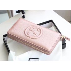 Gucci Soho Wallet 308004 Metallic Pink