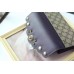 GUCCI Peony GG Supreme canvas continental wallet 431474 BLACK