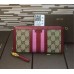 Gucci Rania Original GG zip around wallet 353651 in red