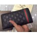 Gucci Rubber Guccissima zip around wallet 295833