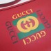 Gucci Red Print Half-Moon Hobo Bag