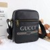 Gucci Black Print Messenger Bag