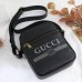 Gucci Black Print Messenger Bag