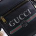 Gucci Black Print Messenger Bag