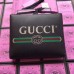 Gucci Black Print Leather Medium Portfolio