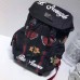 Gucci Black Backpack With Embroidery