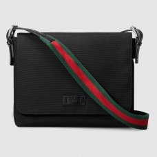 Gucci Black Techno Canvas Messenger Bag