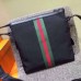 Gucci Black Web Canvas Messenger Bag