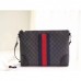 Gucci Black Web GG Supreme Messenger Bag