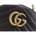 Gucci GG Marmont Black Leather Backpack