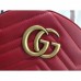 Gucci GG Marmont Red Leather Backpack