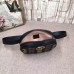 Gucci Black GG Marmont Animal Studs Belt Bag