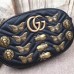 Gucci Black GG Marmont Animal Studs Belt Bag