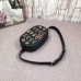 Gucci Black GG Marmont Animal Studs Belt Bag