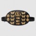 Gucci Black GG Marmont Animal Studs Belt Bag