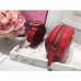 Gucci GG Marmont Belt Bag In Red Matelasse Leather
