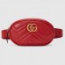 Gucci GG Marmont Belt Bag In Red Matelasse Leather