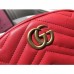 Gucci GG Marmont Belt Bag In Red Matelasse Leather