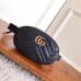 Gucci GG Marmont Belt Bag In Black Matelasse Leather