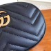Gucci GG Marmont Belt Bag In Black Matelasse Leather
