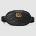 Gucci GG Marmont Belt Bag In Black Matelasse Leather