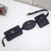 Gucci Black GG Marmont Matelasse Multi Belt Bag