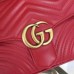 Gucci Red GG Marmont Small Shoulder Bag