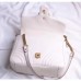 Gucci White GG Marmont Small Shoulder Bag With Handle