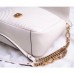 Gucci White GG Marmont Small Shoulder Bag With Handle