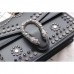 Gucci Black Dionysus Small Studded Shoulder Bag